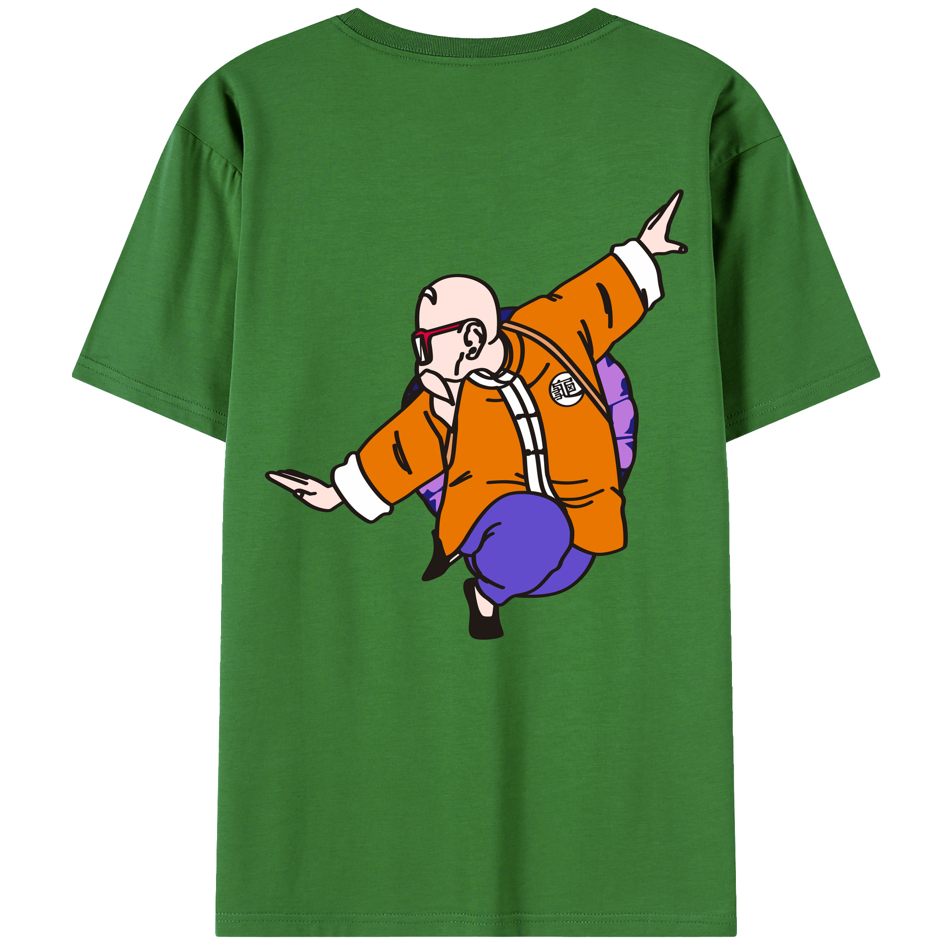 （画像用） ドラゴンボール 亀仙人（かめせんにん） DRAGON BALL Master Roshi Kame Sennin レディース半袖Tシャツ(バックプリント)